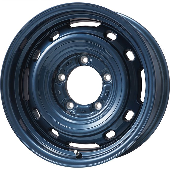 【新品】ジムニーシエラ/ジムニーノマド 夏タイヤ ホイール4本セット 215/70R16 ブリヂストン デューラー A/T002 OWL/RBL レアマイスター LMG OFF-STYLE 2 (ブルー) 6J 16インチ(送料無料)