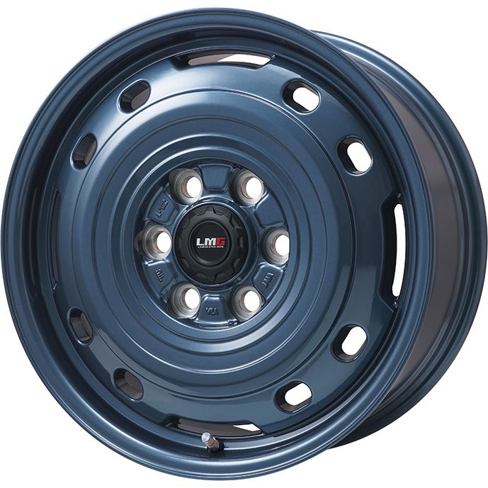 【パンク保証付き】【新品】ランクル300/ランクル250 スタッドレスタイヤ ホイール4本セット 265/65R18 ダンロップ ウインターマックス SJ8+ レアマイスター LMG OFF-STYLE 2 (ブルー) 7.5J 18インチ(送料無料)