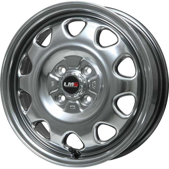 【新品 軽自動車】ハスラー デリカミニ(4WD) 夏タイヤ ホイール4本セット 165/60R15 ダンロップ エナセーブ EC205 レアマイスター LMG OFF-STYLE(ハイパーシルバー) 4.5J 15インチ(送料無料)