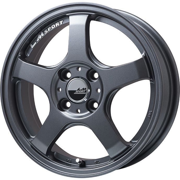 【新品 軽自動車】N-BOX タント スペーシア スタッドレスタイヤ ホイール4本セット 165/55R15 ブリヂストン ブリザック VRX3 レアマイスター LMスポーツ LM-05R(マットガンメタ) 5J 15インチ(送料無料)