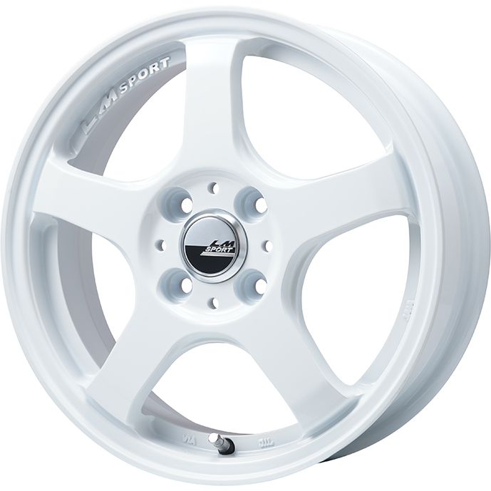 【新品 軽自動車】N-BOX タント スペーシア スタッドレスタイヤ ホイール4本セット 165/55R15 ミシュラン エックスアイス スノー レアマイスター LMスポーツ LM-05R(ホワイト) 5J 15インチ(送料無料)
