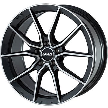 【パンク保証付き】【新品】輸入車用 ベンツCLA（C118） スタッドレスタイヤ ホイール4本セット 225/45R18 ダンロップ ウインターマックス 03 WM03 MAK アルジェント FF 18インチ(送料無料)