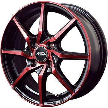 【新品国産車用4穴100】 夏タイヤ ホイール4本セット 175/65R15 ファルケン ジークス ZE310R エコラン(限定) MID WHEELS S810 5.5J 15インチ(送料無料)