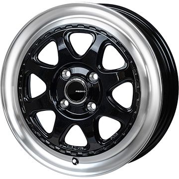 【新品 軽自動車】ハスラー デリカミニ(4WD) 夏タイヤ ホイール4本セット 165/60R15 ミレバー ミレコンフォート MP071(限定) モンツァ ピエディーノ スタイルW 4.5J 15インチ(送料無料)