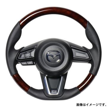 REAL レアル ステアリング ハンドル オリジナルシリーズ MZD-BRW-BK 送料無料(一部地域除く)