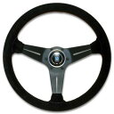 【在庫限り特価】NARDI ナルディ ステアリング SPORTS タイプラリー ブラックスエード/ブラックスポーク（35φ） N754 送料無料(一部地域除く)