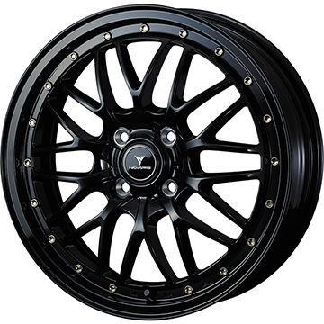 5/25はポイント最大42倍!!【エントリーでP5倍!(5/23 20:00-5/27 01:59)】 【新品 軽自動車】エブリイワゴン 夏タイヤ ホイール4本セット 165/50R15 ミレバー ハーモニック MP247(限定) ウェッズ ノヴァリス アセット M1 15インチ(送料無料)