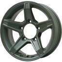 【新品】ジムニーシエラ用 スタッドレスタイヤ ホイール4本セット 195/80R15 ブリヂストン ブリザック DM-V2 プレミックス エステラ(オリーブグリーン) 15インチ(送料無料)