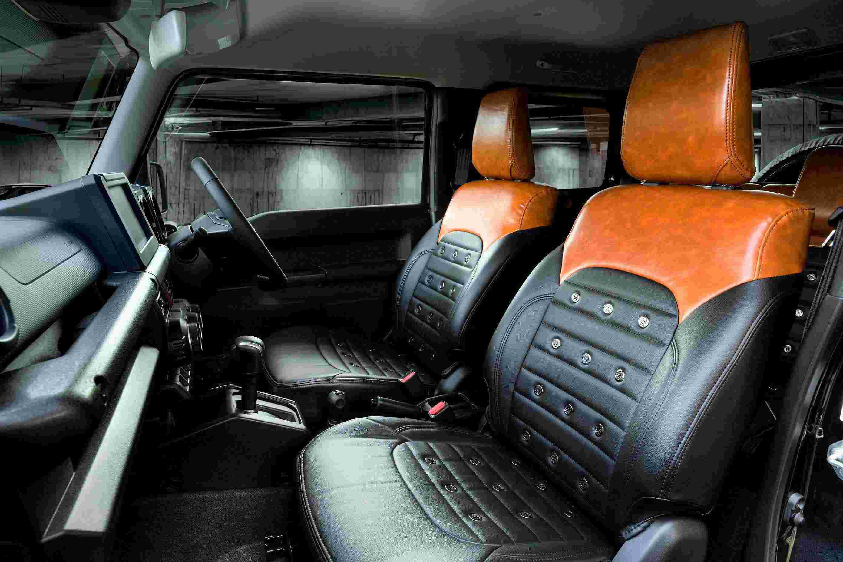 BEYOND JAPAN アーバングレイス シートカバー ジムニー JB64 スペシャルライトブラウン＆ブラック 全席..