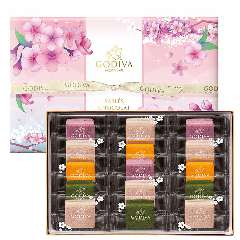 W016 ゴディバ サブレショコラ 桜 （15個入） 205500 4531714131996のサムネイル
