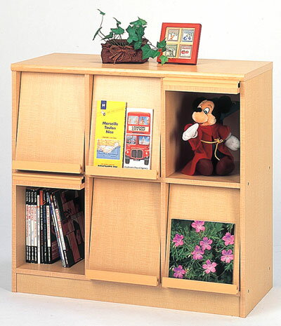 ディスプレイ収納No．6横型（42609）オーク【送料無料】0127アップ祭2