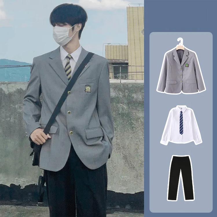 卒業式 長袖 上下セット 学生服 ブレザー 制服 スクール制服 スーツジャケット フォーマル 男子高校生 入学式 学生服 学生服 男子中学生 大きいサイズ 男の子スーツ スクール 文化祭 入学式 卒業式 高校生 入学 4点セット！男子高生
