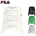 フィラ SALE フィラ FILA テニスウェア テニス ウェア 長袖 ロングスリーブTシャツ Tシャツ おしゃれ シャツ レディース スポーツウェア スポーツ 吸水速乾 UV ストレッチ UVウェア ホワイト ブラック グレー グリーン 白 黒 灰色 緑