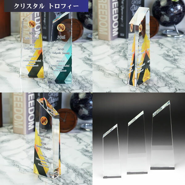 トロフィー クリスタル ガラス (小) 記念品 景品 表彰品 認定証 感謝状 周年記念 創立記念 社内表彰 退職祝い 認定証 卒業記念品 優勝トロフィー 表彰 卒業 感謝状 表彰状 スポーツ大会 コンペ賞品 ゴルフコンペ スポーツ イベント おしゃれ ガラス製 ブロンズ cr-23-c