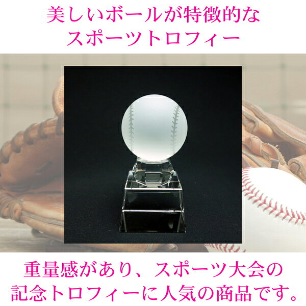 快適生活百貨店の野球ボールトロフィー クリスタル (大) 野球 大会 ベースボール 少年野球 社会人野球 野球大会 賞品 景品 野球部 野球チーム 先生 コーチ 監督 キャプテン プレゼント 部活 引退 卒業 卒部 優勝 表彰 最優秀選手賞 MVP 監督賞 記念品 スポーツ ガラス sb-1-baseball-a｜アングル2