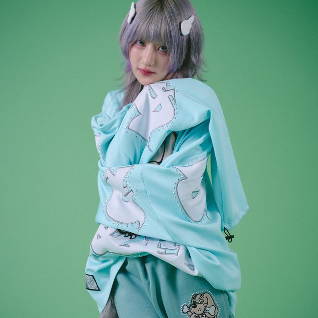 楽天GALFY公式 楽天市場店GALFY OFFICIAL 【ギャル男BIGロゴ大萌袖ロンTee 143026】 ガルフィー ヤンキー オシャレ おしゃれ かわいい かっこいい メンズ レディース 男女兼用 ユニセックス 黒 翡翠 緑 ブラック サックス グリーン 143026