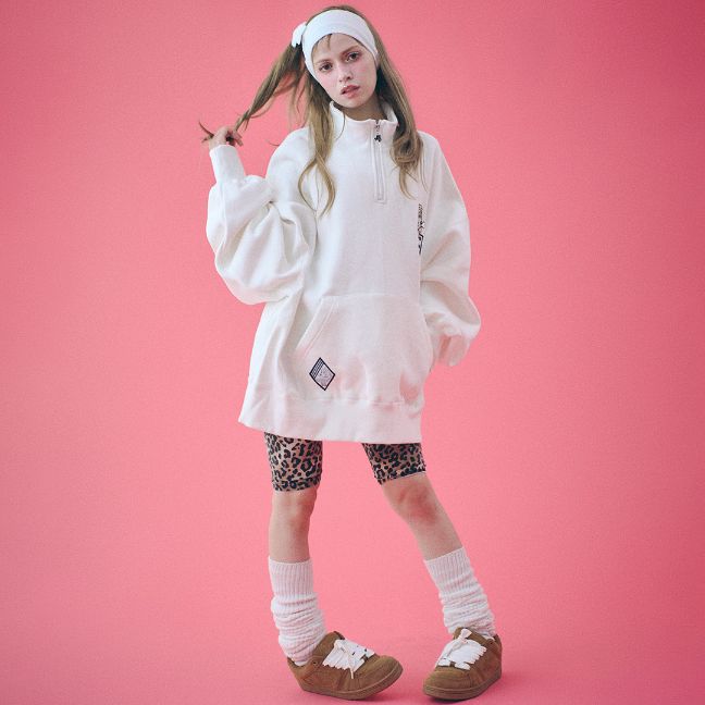 楽天GALFY公式 楽天市場店GALFY OFFICIAL 【イヌクラブハーフジップ】 ガルフィー ヤンキー オシャレ おしゃれ かわいい かっこいい メンズ レディース 男女兼用 ユニセックス 白 黒 ホワイト ブラック 143039