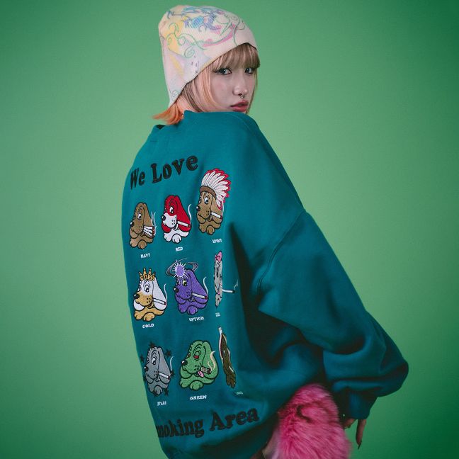 GALFY OFFICIAL 【ヤニラバーズトレーナー】 ガルフィー ヤンキー オシャレ おしゃれ かわいい かっこ..