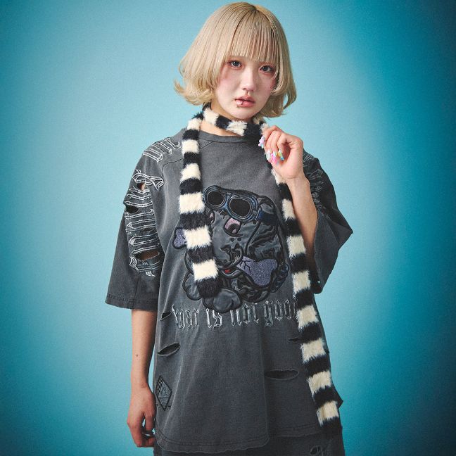 楽天GALFY公式 楽天市場店GALFY OFFICIAL 【病みに染まりし反戦Tシャツ】 ガルフィー ヤンキー オシャレ おしゃれ かわいい かっこいい メンズ レディース 男女兼用 ユニセックス 152022
