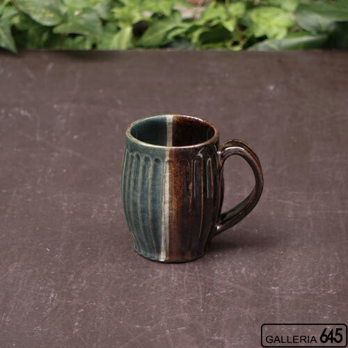 ビア樽マグ（しのぎブルー）：又吉常敏：021011-1 2