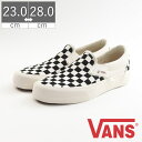 【5/1 20時～4H限定PT10倍】 ヴァンズ バンズ VANS SLIP-ON VR3 メンズ レディース スニーカー スリッポン VR3 VN0007NC1KP ホワイト チェック シンプル 定番 サスティナブル