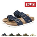 【5/15 20時〜4H限定PT10倍】【ラッピング対象商品】【10%OFF】 エドウィン EDWIN メンズ サンダル コンフォートサンダル フットベットサン...