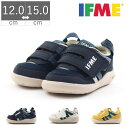 【15日20時～10%CP】 イフミー IFME ベビー 男の子 女の子 子供 赤ちゃん スニーカー ワンベルトコンビカラースニーカー A 20-3803 ベビーシューズ マジックテープ ベルクロ 3E 幅広 ワイド シンプル 履かせやすい お祝い