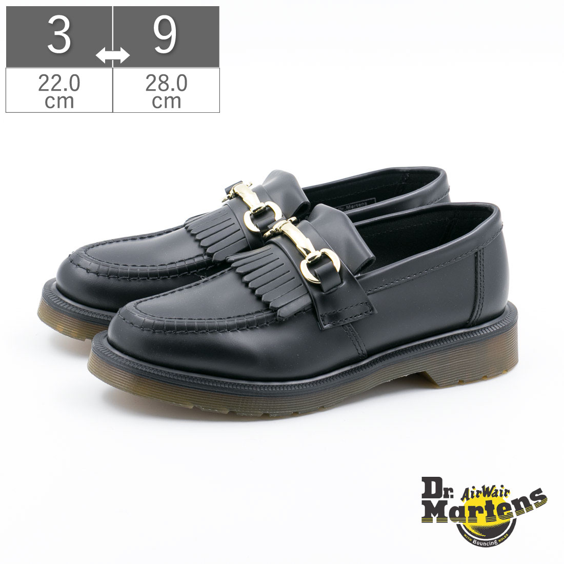 ドクターマーチン メンズ レディース 厚底 正規品 タッセルローファー ローファー Dr.Martens ADRIAN SNAFFLE LOAFER 25024001