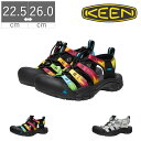 キーン KEEN レディース サンダル ニューポート レトロ NEWPORT RETRO ホワイト ブラック 白 黒 歩きやすい スニーカーサンダル 1027457