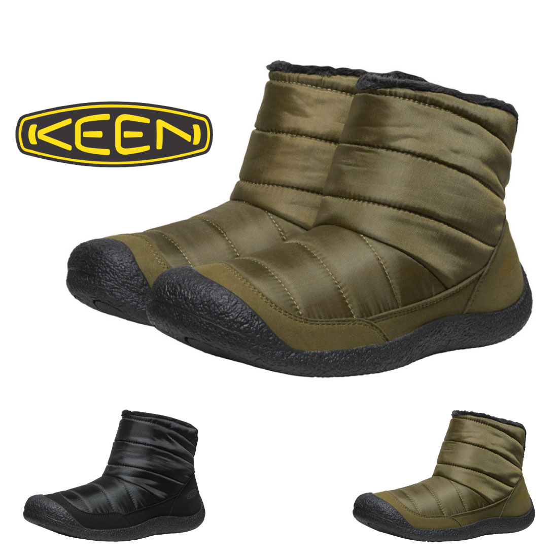  キーン KEEN メンズ ブーツ ハウザー フォールドダウン ブーツ HOWSER FOLD DOWN 1027947 1027948 リラックスシューズ 暖かい キャンプ アウトドア 軽量 軽い