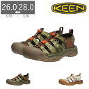 マラソン限定＼エントリーでP10倍／ 【20%OFF】 キーン KEEN メンズ サンダル ニューポート レトロ 1027452 1027453 カーキ ベージュ スポーツサンダル スポサン 軽量