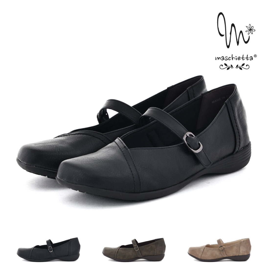 【12/1 20時〜4H限定5%CP+PT5倍】 マスチェッタ maschietta レディース カジュアルシューズ スクエアト..