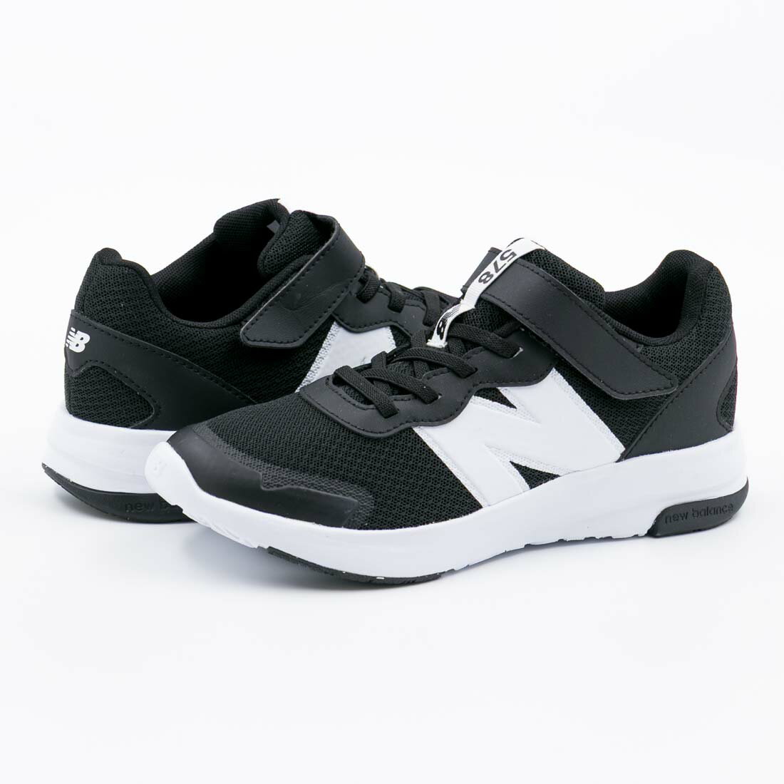楽天FOOT PLACE【10％OFF】【カラーが選べる】 ニューバランス new balance レディース ジュニア キッズ 男の子 女の子 スニーカー GT578 ブラック ブルー マジックテープ ベルクロ 運動靴 トレーニング ジム ランニング ジョギング ウォーキング 軽量 軽い