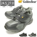 【5/1 20時～4H限定PT10倍】【10 OFF】 メンズ スニーカー 黒 ブラック グレー ゴールデンベア Golden Bear GB 109 24.5 25 25.5 26 26.5 27