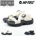 楽天FOOT PLACE【GW限定 最大500円CP】【20％OFF】 ハイテック HI-TEC メンズ レディース サンダル スキッパー HT SD009 スポサン スポーツサンダル ストラップサンダル プール 海 アウトドア キャンプ グレー ホワイト 白