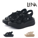 レナ LENA レディース サンダル 厚底 メッシュ レースアップ ダッド スポーツサンダル 厚底サンダル スポサン 履きやすい 歩きやすい ストラップ アウト...