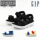 【SS限定CP配布中】【20%OFF】 GAP ギャップ GPK22340 キッズ サンダル バックベルト スポーツサンダル スポサン 海 ブラック ブルー カラフル 黒 青 ベルトサンダル GPK22340