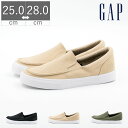 【5/1 20時～4H限定PT10倍】【50 OFF】 GAP ギャップ メンズ スニーカー スリッポン ローカット ブラック ベージュ カーキ 黒 シンプル 合わせやすい カジュアルスニーカー GPM22333