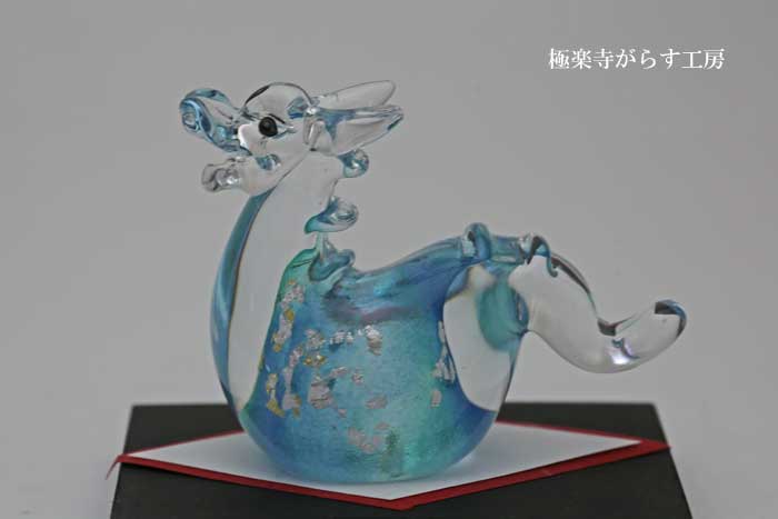 「 干支 辰S 青龍 」干支の辰の置物　2024年干支　辰年　龍の置物の販売・通販　ガラスオブジェ・風水・水晶