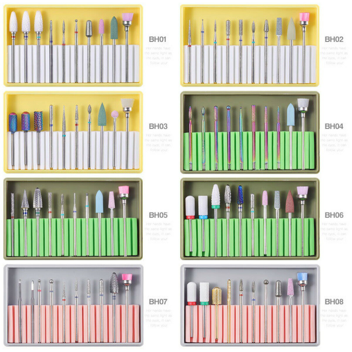 ネイルビット 10本セット gj0421（送料無料）ジェルネイル ネイルドリル 電動ネイ...