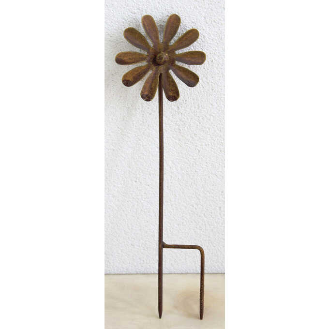 ガーデニング雑貨 アンティーク オブジェ ミニ ガーデン フラワースティック 高さ20.5cm 花壇 飾り 小さい 置物 かわいい オーナメント おしゃれのサムネイル