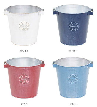 クレヨンカラー スチールポット あざやか アンティーク M プランター ポット おしゃれ 底穴あり シンプル 鉢
