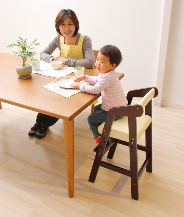 ベビーチェア ハイチェア 木製 高さ調節 ダイニングチェア ベビーチェアー 子供 2...