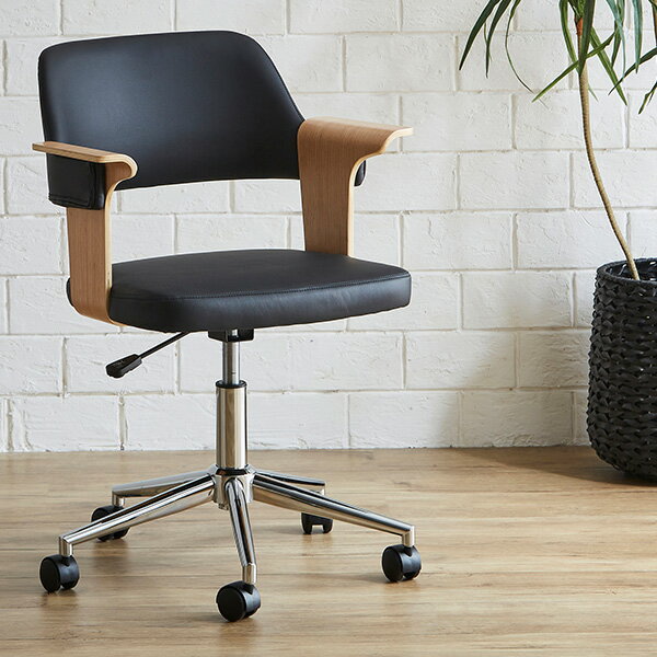 デスクチェア 疲れにくい 疲れない 回転式 昇降式 回転 合成皮革 皮 革 合皮 レザー ダイニング リビングチェア チェア イス 椅子 ダイニングチェアー チ...
