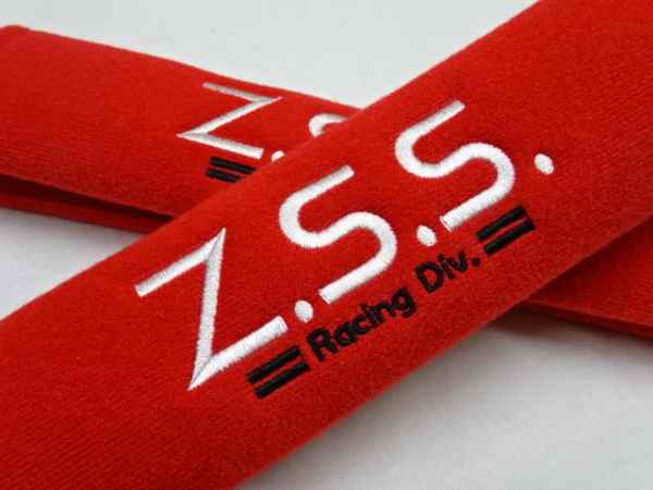 Z.S.S. Racing Div. シートベルトパッド ショルダーパッド レッド 赤 ZSS 激安魔王 2