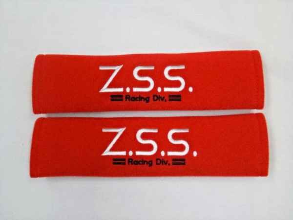 Z.S.S. Racing Div. シートベルトパッド ショルダーパッド レッド 赤 ZSS 激安魔王 3