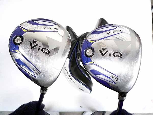 【中古】ブリヂストン ツアーステージ VI-Q2 フェアウェイウッド カーボン SR 3w/5w 2本セット