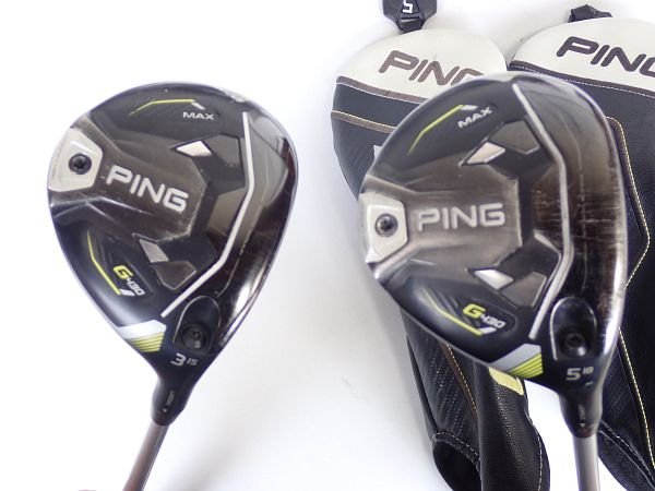 【中古】ピン G430 HL MAX フェアウェイウッド FUJIKURA SPEEDER NX 45 日本仕様 3w/5w 2本セット