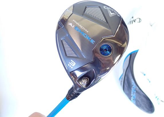 【中古】キャロウェイ PARADYM Ai SMOKE トリプルダイヤモンド フェアウェイウッド ATTAS6STAR リシャフト 3w 15度 6S