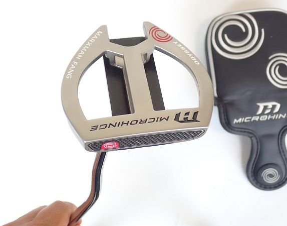 【中古】超美品 オデッセイ MICROHINGE MARXMAN FANG DB パター 33インチ